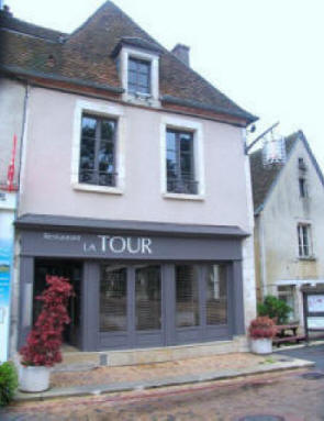 'La Tour' restaurant in the village of Sancerre in the Loire Valley