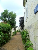 narrow lane in Candes-Saint-Martin