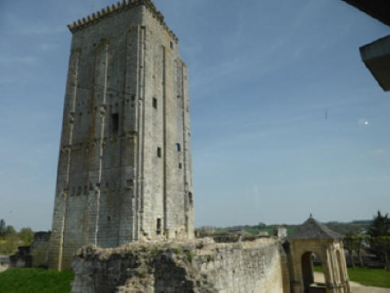 the keep at the chateau in Le Grand Pressigny