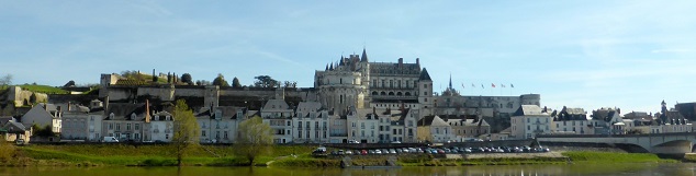 Chateau d'Amboise as seen from Ile d'Or