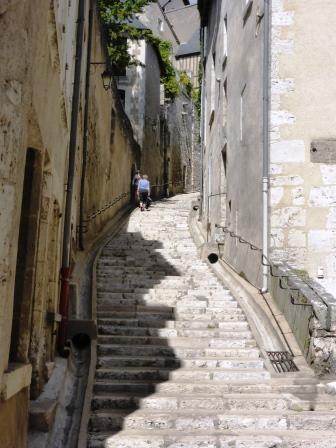  Steps up to the cathedral in Blois