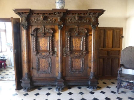 large cabinet in Chateau Beauregard in the Loire Valley,France