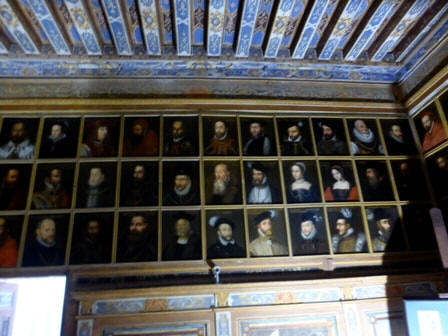 some examples in Portrait gallery in Chateau Beauregard in the Loire Valley in France