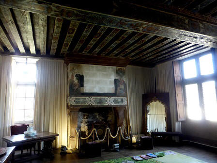 room in chateau Beauregard in the Loire Valley