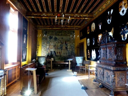 second  Portrait gallery in Chateau Beauregard in the Loire Valley in France