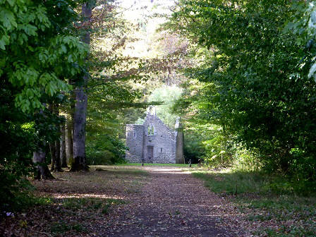 small medieval chapel in the grounds of Chateau Bearegard in the Loire Valley