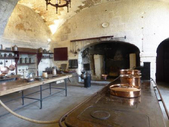 kitchen at Chateau de Valencay France