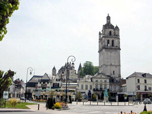 Medieval town of Loches in the Loire Valley 