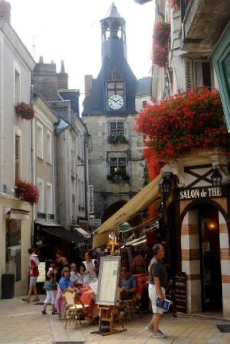 The clock towerat Amboise in the Loire Valley