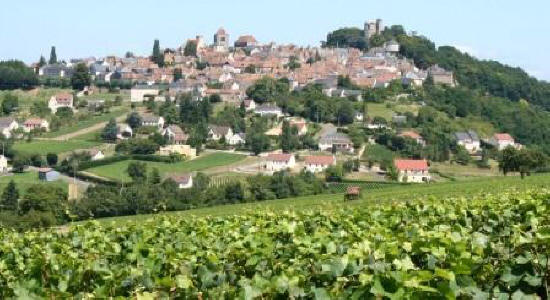 The hilltop village of Sancerre in the Loire Valley