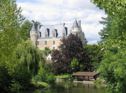 Chateau Montresor looking over the Indrois river