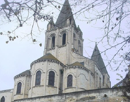 St.Oars church in Loches rear view