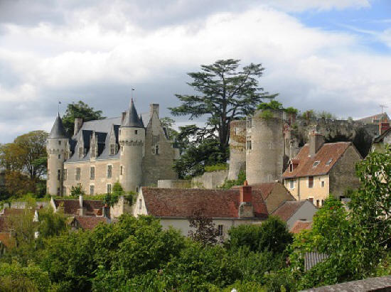 Montresor chateau overlooking the village