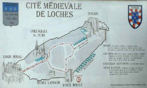 plan of citadel ealk in Loches