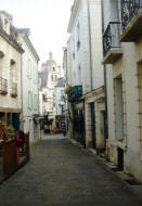 another narrow cobbled street in Loches