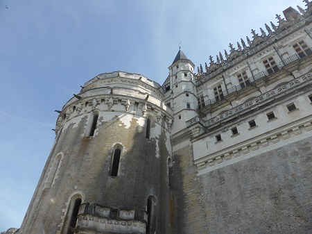 Tower on the river facing wall of Chateau d'Amboise