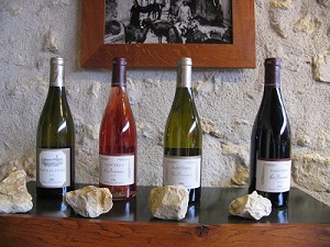 bottles of Loire Valley wine 