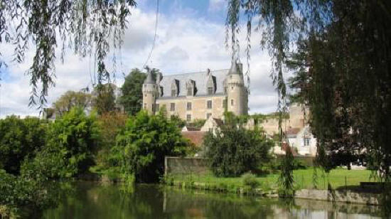 Chateau at Montresor with river in foreground