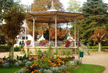 Bandstand in public park Loches