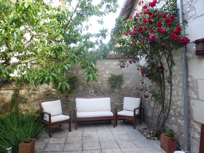 patio in Loire Valley vacation rental  in Barrou