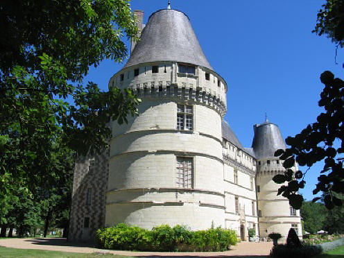 corner turret of Chateau de l'Islette in the Loire Valley