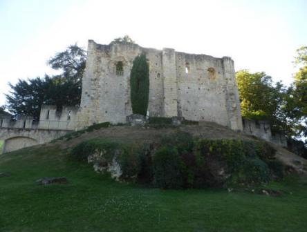 The keep at Chateau de Langeais in the Loire Valley