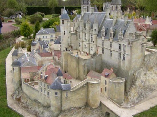 Miniature chateau de Loches at Mini Chateau Land in Amboise