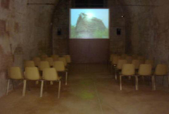 'cinema' room in the prehistory museum in Le Grand Presigny