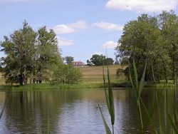 fishing lake in the Loire Valley in France