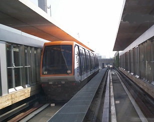 CDGVAL shuttle train at CDG Paris Airport