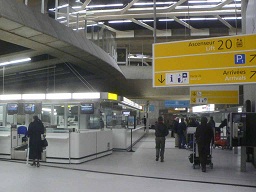 Check-in at CDG airport Paris