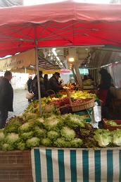 vegetables at Loches market